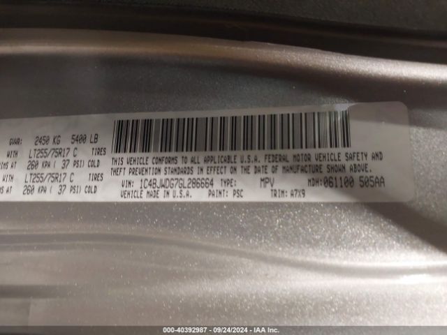 1C4BJWDG7GL286664 Jeep Wrangler Unlimited Willys Wheeler