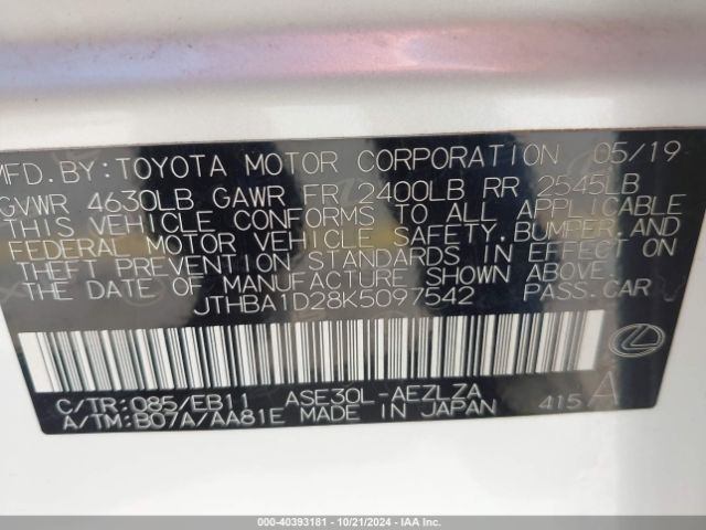 JTHBA1D28K5097542 Lexus IS 300