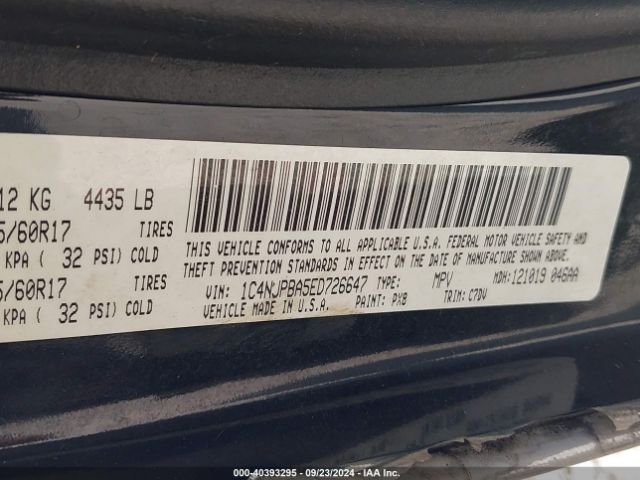 1C4NJPBA5ED726647 Jeep Patriot Altitude