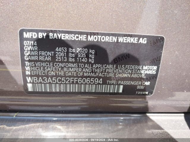 WBA3A5C52FF606594 BMW 328I