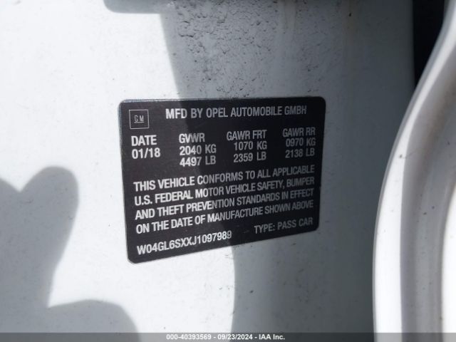W04GL6SXXJ1097989 Buick Regal Sportback Preferred