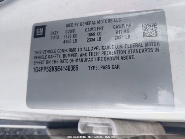1G4PP5SK8E4140086 Buick Verano