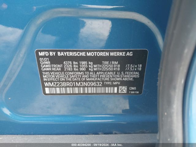 WMZ23BR01M3N09632 Mini Countryman Oxford Edition