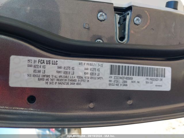 2C3CCAAG5FH899050 Chrysler 300 Limited