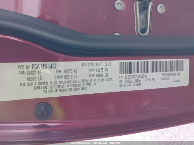 2C3CCAKG7JH250941 Chrysler 300 Limited Awd