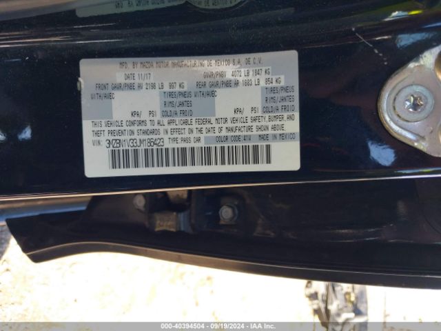 3MZBN1V33JM186423 Mazda Mazda3 Touring