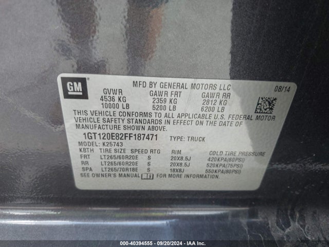 1GT120E82FF187471 GMC Sierra 2500hd Denali