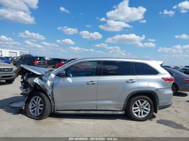 5TDZARFHXGS021838 Toyota Highlander Le