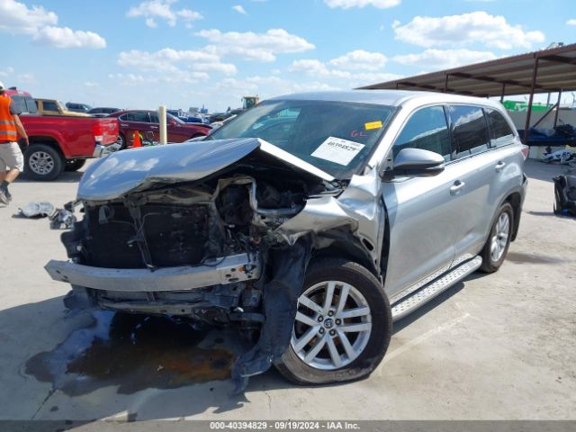 5TDZARFHXGS021838 Toyota Highlander Le
