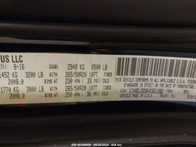 1C4RDJDG8HC651282 Dodge Durango Gt Awd