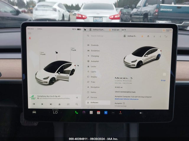Tesla Model 3 Long Range Dual Motor All-wheel Drive 2021 5YJ3E1EBXMF937945 Image 19