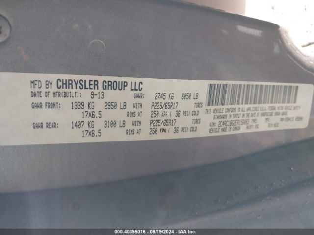 2C4RC1BG2ER156083 Chrysler Town & Country Touring