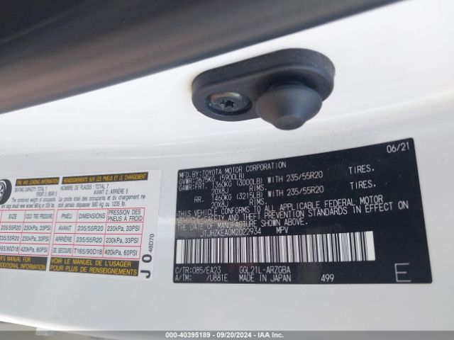 JTJHZKEA0M2022934 Lexus Rx 350l