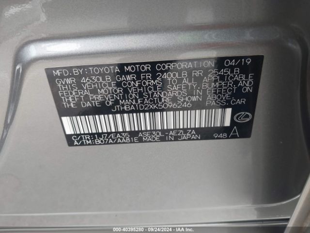 JTHBA1D2XK5096246 Lexus IS 300