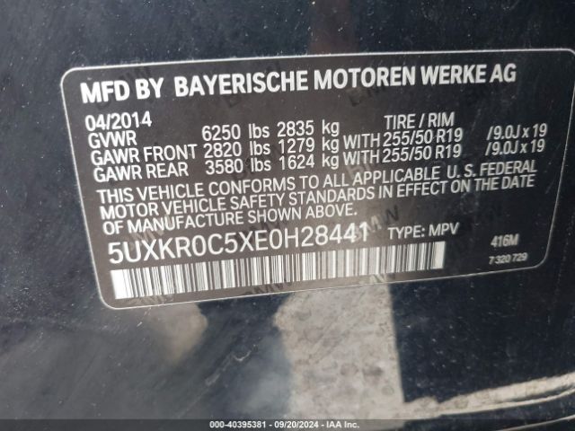 5UXKR0C5XE0H28441 BMW X5 Xdrive35i