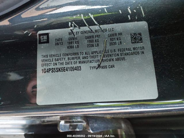 1G4PS5SK6E4109403 Buick Verano Leather Group