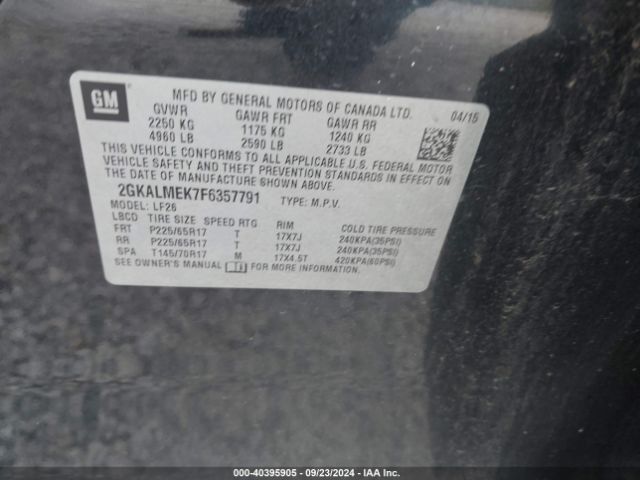 2GKALMEK7F6357791 GMC Terrain Sle-1