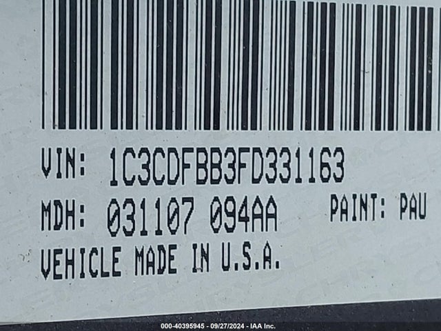 Dodge DART SXT 2015 1C3CDFBB3FD331163 Image 9