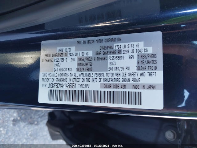 Mazda Cx-5 Grand Touring 2021 JM3KFBDM4M1486951 Image 9