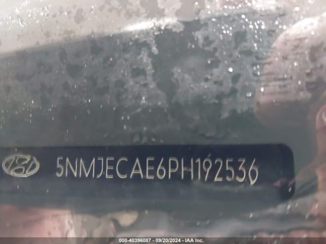 5NMJECAE6PH192536 Hyundai Tucson Limited