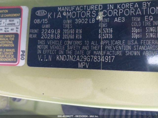 KNDJN2A29G7834917 KIA Soul
