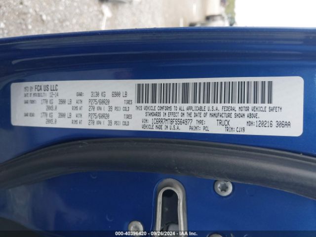 1C6RR7MT8FS564977 RAM 1500 Sport