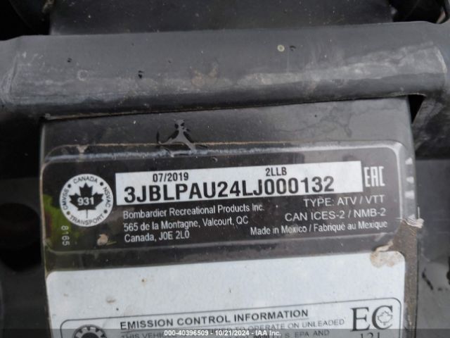 2020 CAN-AM OUTLANDER MAX 3JBLPAU24LJ000132 Photo 9