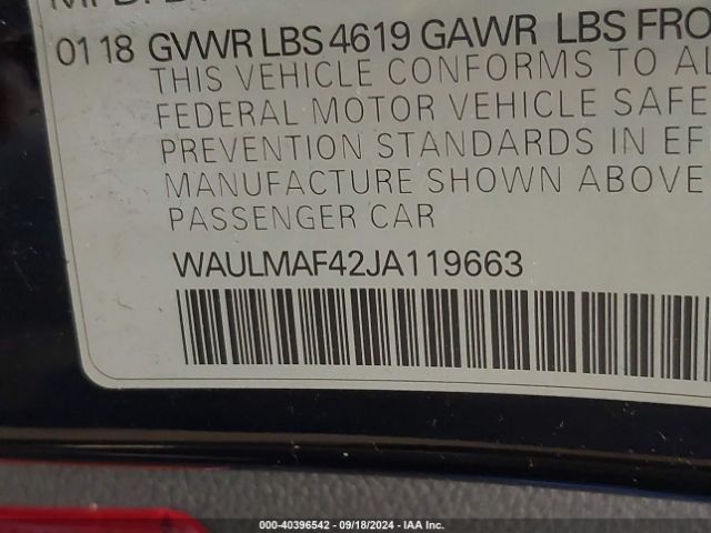 WAULMAF42JA119663 Audi A4 2.0t Tech Ultra Premium/2.0t Ultra Premium