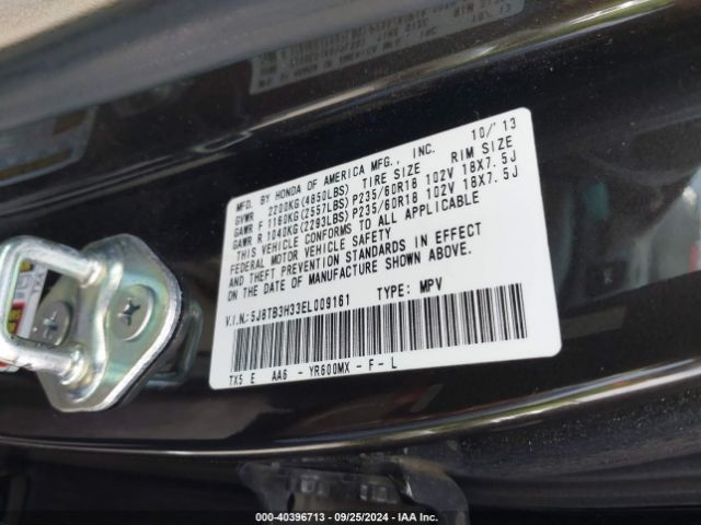 5J8TB3H33EL009161 Acura RDX