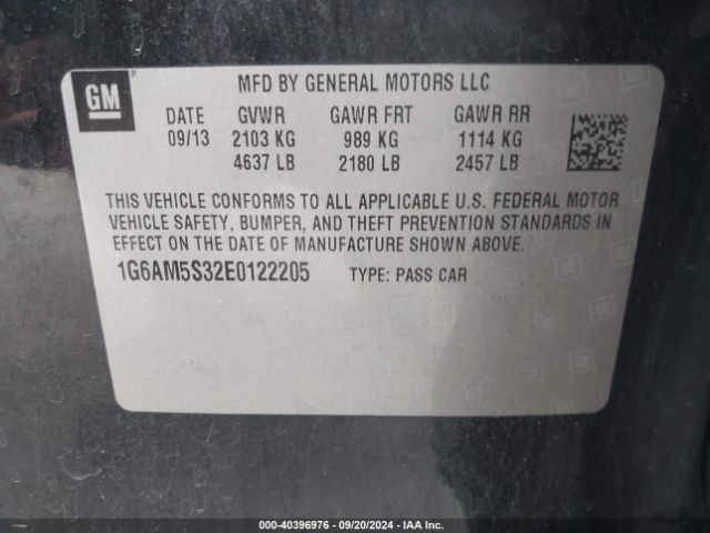 1G6AM5S32E0122205 Cadillac Ats Premium