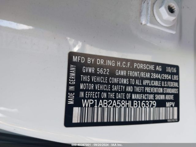WP1AB2A58HLB16379 Porsche MACAN S