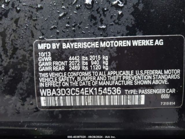 WBA3D3C54EK154536 BMW 328D