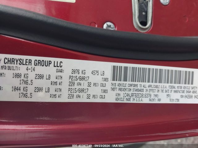 1C4NJRFB2ED816370 Jeep Patriot Latitude