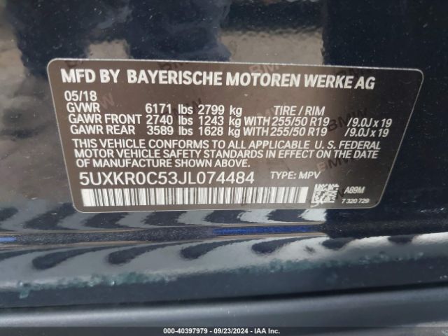 5UXKR0C53JL074484 BMW X5 Xdrive35i