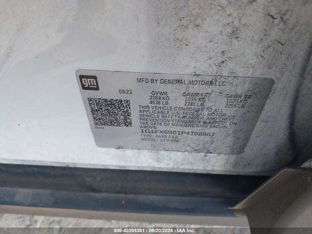 Chevrolet Bolt Ev 2lt 2023 1G1FX6S01P4188867 Image 9