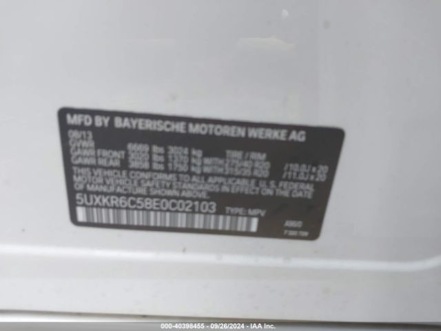 5UXKR6C58E0C02103 BMW X5 Xdrive50i