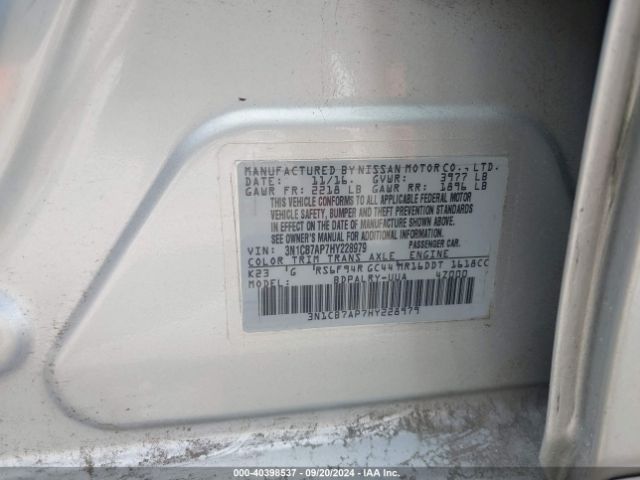 3N1CB7AP7HY228979 Nissan Sentra Sr Turbo