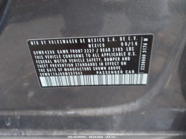 3VWD17AJ8GM397542 Volkswagen Jetta 1.8t Sport