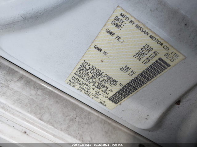 Nissan Altima 2.5 Sv 2015 1N4AL3AP6FC451259 Image 9