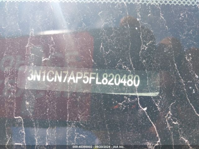 3N1CN7AP5FL820480 Nissan Versa 1.6 Sl