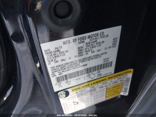 5LMJJ2HT5FEJ12888 Lincoln Navigator