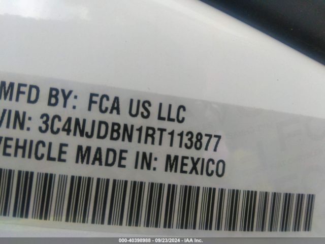 3C4NJDBN1RT113877 Jeep Compass Latitude 4x4
