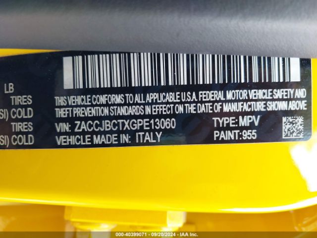 ZACCJBCTXGPE13060 Jeep Renegade Trailhawk