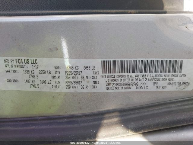 2C4RDGEG0HR672703 Dodge Grand Caravan Gt