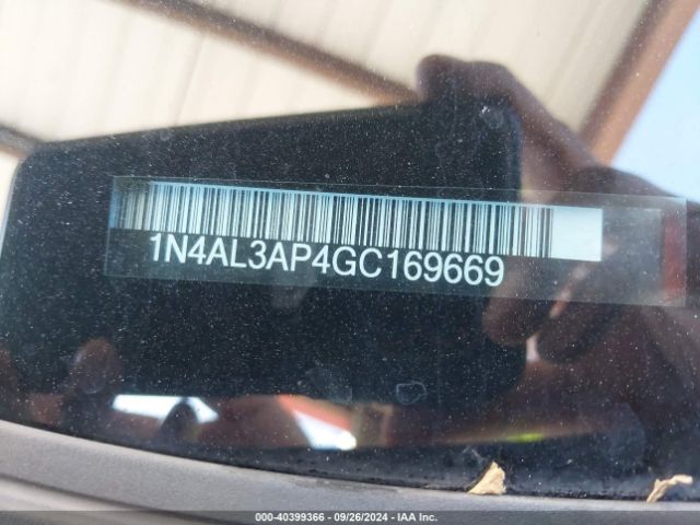 1N4AL3AP4GC169669 Nissan Altima 2.5 Sr