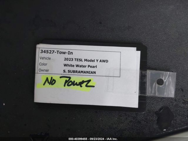 7SAYGDEE7PA100523 Tesla Model Y Awd/long Range Dual Motor All-wheel Drive