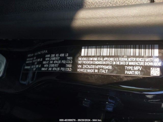 ZACNJDB14PPP69456 Jeep Renegade Upland 4x4