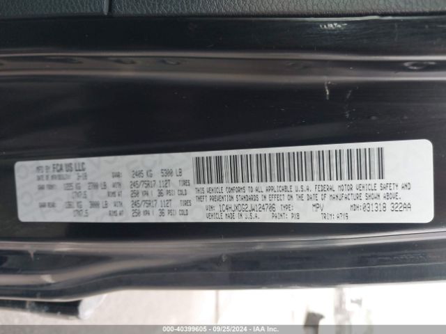 1C4HJXDG2JW124706 Jeep Wrangler Unlimited Sport S 4x4