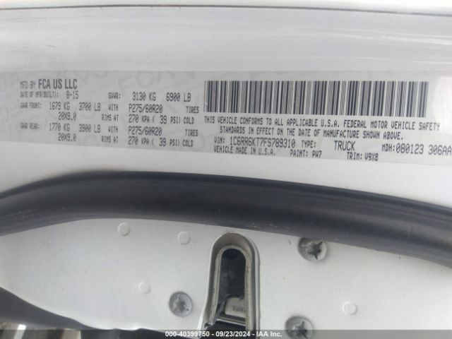 1C6RR6KT7FS789310 RAM 1500 Express
