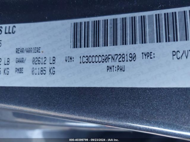 1C3CCCCG0FN728190 Chrysler 200 C